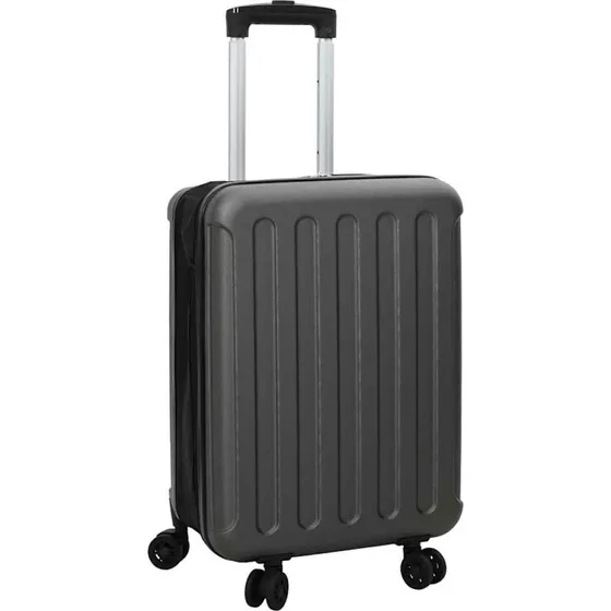 vidaXL Kuffert med lås 34 x 23 x 55,5 cm Mørkegrå ABS