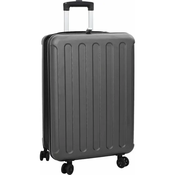 vidaXL Kuffert med lås 43 x 27 x 66 cm Mørkegrå ABS