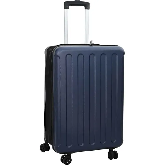 vidaXL Kuffert med lås 43 x 27 x 66 cm Mørkeblå ABS