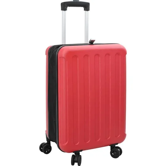 vidaXL Kuffert med lås Rød 34 x 23 x 55,5 cm ABS