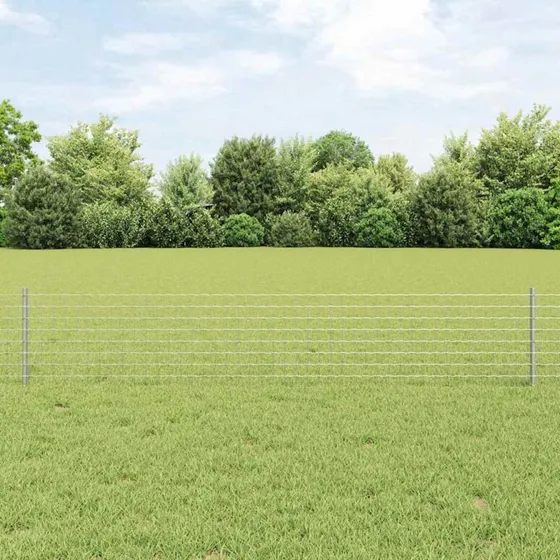 vidaXL Hegnspæl 5 stk, Sølv, 40 cm, Stål