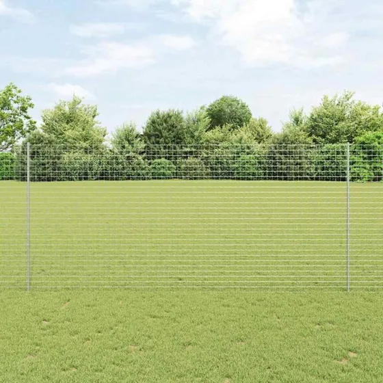 vidaXL Hegnspæl 11 stk Sølv 140 cm Galvaniseret Stål