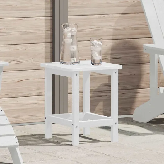 vidaXL Sidebord Hvid 38 x 38 x 46 cm Polyethylen