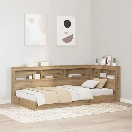 vidaXL Opbevaringshovedgavl Artisan Egetræ 80 cm