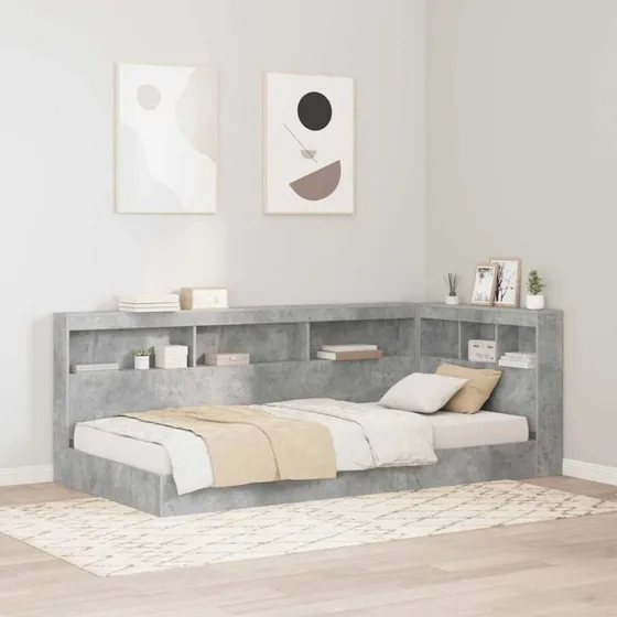 Bamboo Design Opbevaringshovedgavl Betongrå 90 cm