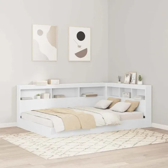 Svenska Hvid Opbevaringshovedgavl 120 cm Træ