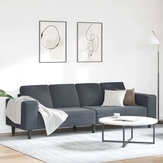 vidaXL Stue Sofa Mørkegrå 250x77x76 cm