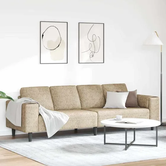 vidaXL Stue Sofa Lysegrå 250x77x76 cm
