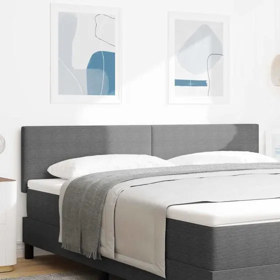 vidaXL Hovedgærde Lysegrå 180 cm Velourstof