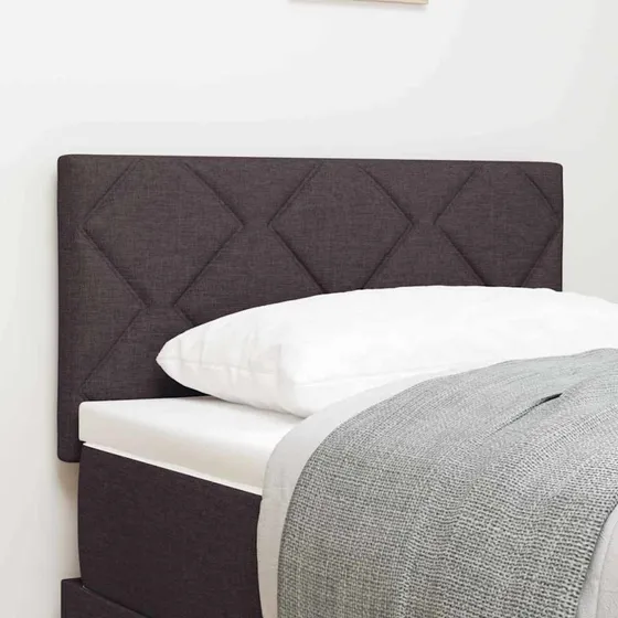 vidaXL Hovedgærde Mørk Brun 80 cm Stof