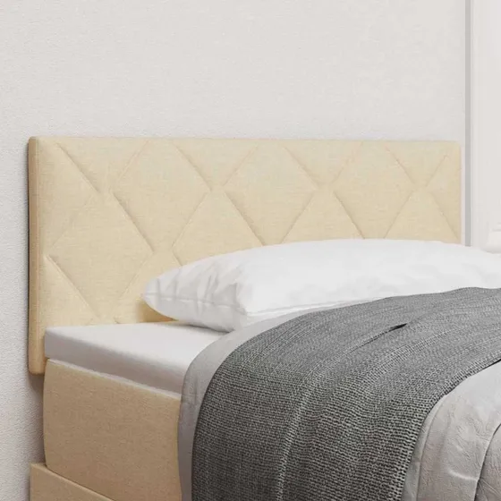vidaXL Hovedgærde Creme 100 cm Stof