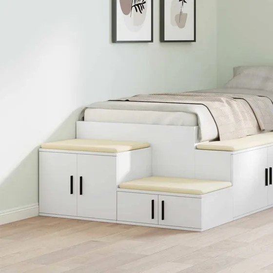 vidaXL Opbevaringsskab Hvid 127 x 41 x 40 cm Konstrueret Træ