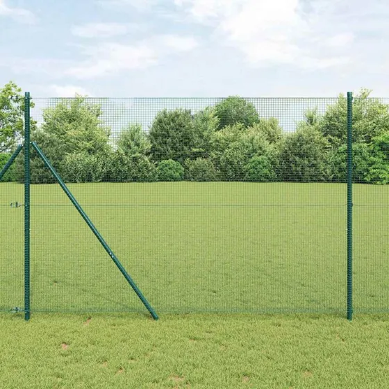vidaXL Svejset Trådhegn Grøn 1,6 x 25 m