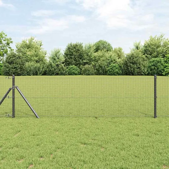 vidaXL Svejset Trådhegn Grå 0,4 x 10 m
