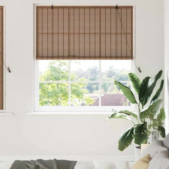 vidaXL Rullegardin Bambus Brun 140 x 160 cm