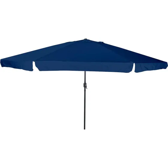 vidaXL Havesol Azurblå 394x394x248 cm, Polyester og Stål