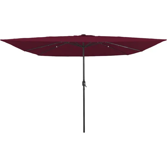 vidaXL Havesol Bordeaux Rød 295x295x245 cm Polyester & Stål