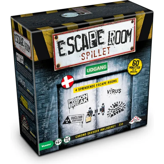 Escape Room Brætspil – 3-5 spillere, 60 min (fra 16 år)