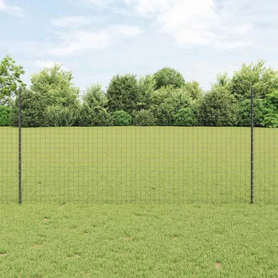 vidaXL Hegnspæl 22 stk Grå 160 cm Stål