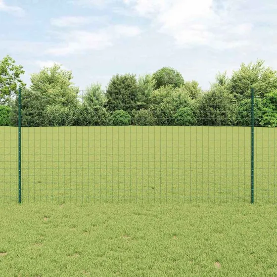 vidaXL Hegn med Post Grøn 1,2 x 25 m