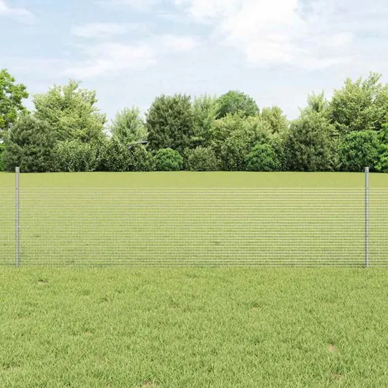 vidaXL Hegn med Post Sølv 0,5 x 25 m