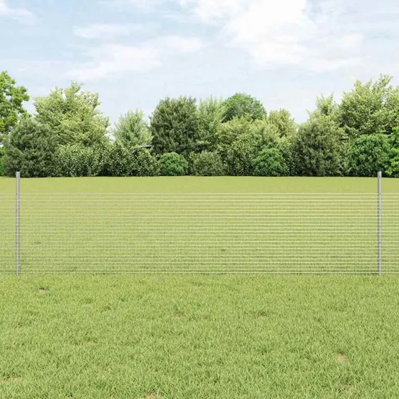 vidaXL Hegn med Post Sølv 0,5 x 25 m