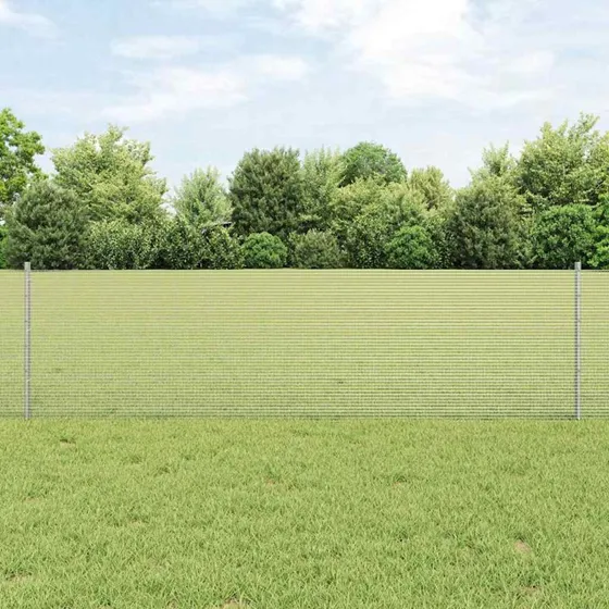 vidaXL Hegn med Post Sølv 0,6 x 50 m
