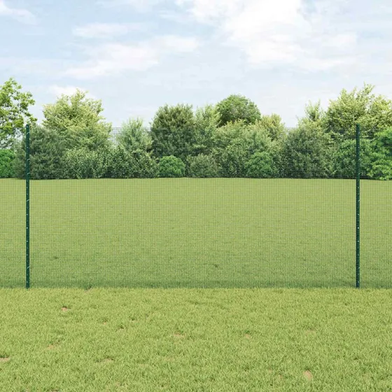 vidaXL Hegn med Post Grøn 1,2 x 25 m