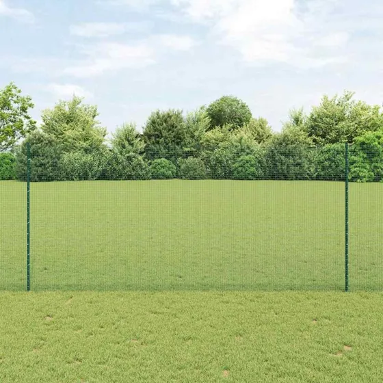 vidaXL Hegn med Post Grøn 1,4 x 25 m