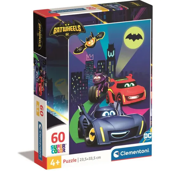 Clementoni Batwheels puslespil – 60 brikker