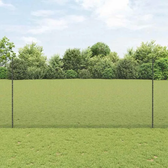 vidaXL Hegn med Post Grå 1,6 x 25 m