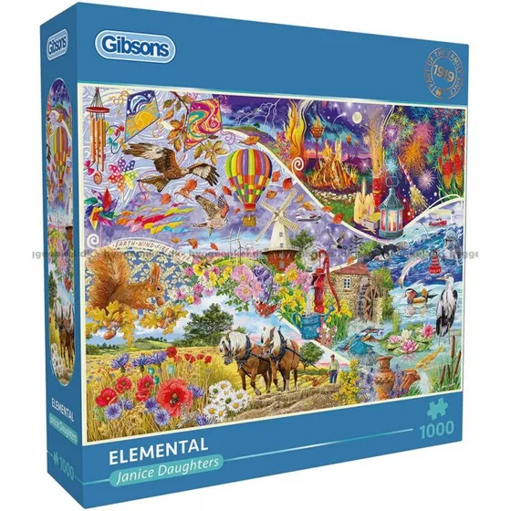 Gibson Elemental 1000 brikker puslespil