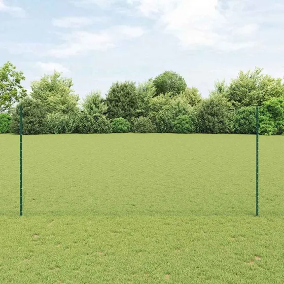 vidaXL Hegn med Post Grøn 1,4 x 25 m