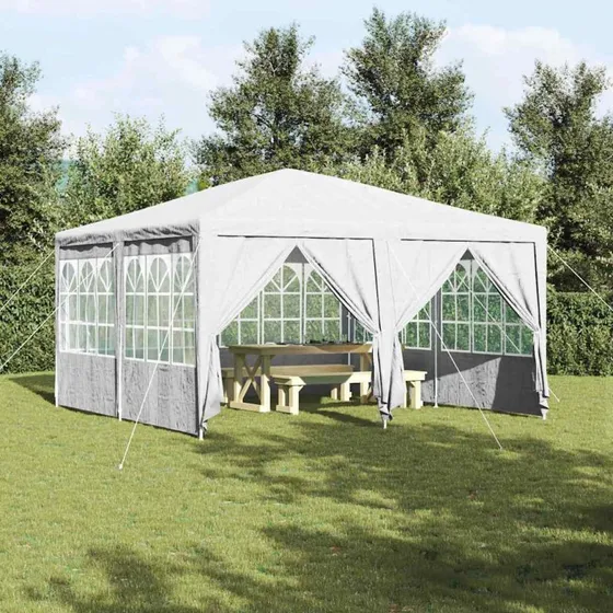 vidaXL Hvid Festtelt 400x400x266 cm Polyethylen