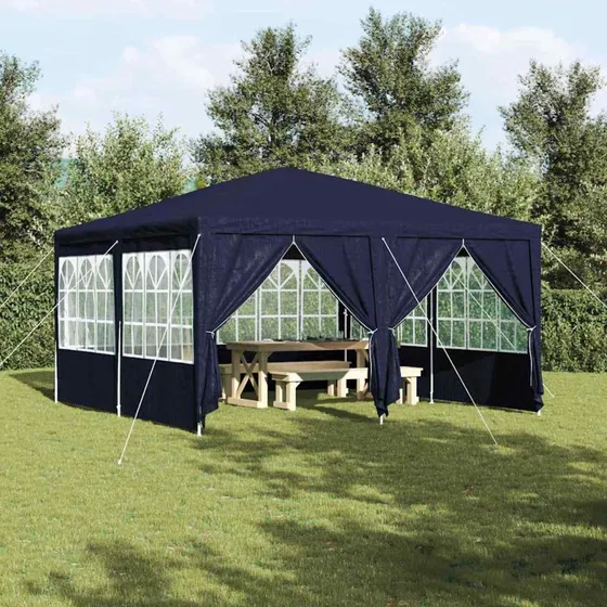 vidaXL Party Tent Blå 400x400x266 cm Polyethylen