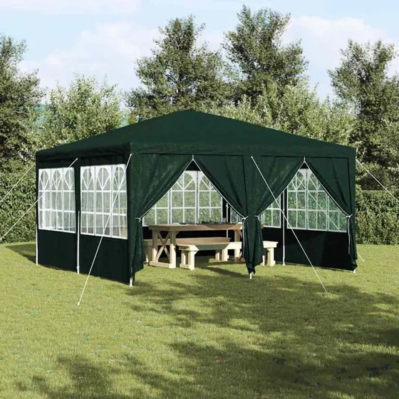 vidaXL Party Tent Grøn 400x400x266 cm