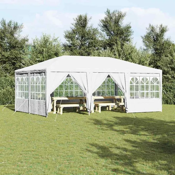 vidaXL Party Tent Hvid 600x400x266 cm