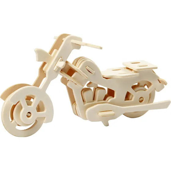 Ukendt mærke 3D motorcykel konstruktionsfigur 19x9x9 cm