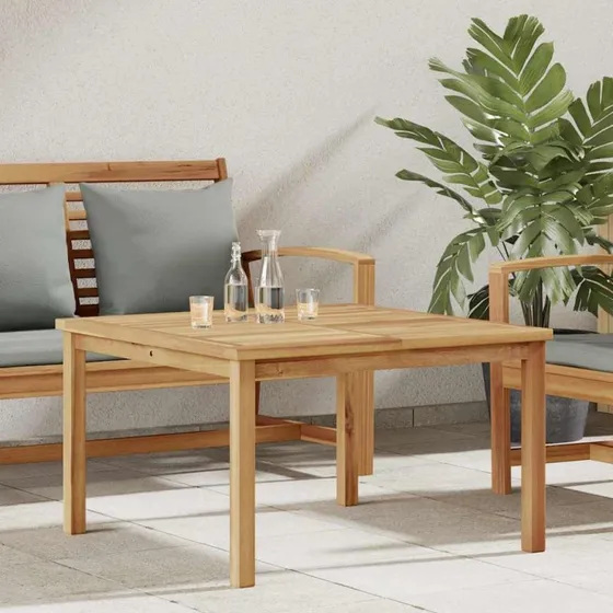 vidaXL Sofabord Brun 85x85x45 cm Massiv Teaktræ