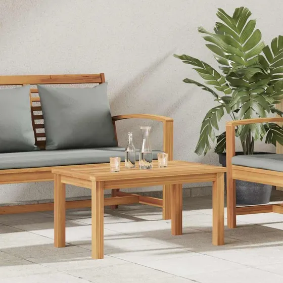 vidaXL Sofabord Brun 70x40x36 cm Massiv Teaktræ