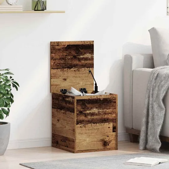 vidaXL Opbevaringskasse Gammelt Træ 40 x 42 x 46 cm