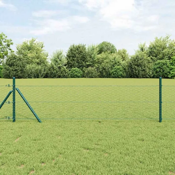 vidaXL Hexagon Hegn Grøn 0,6 x 100 m PVC
