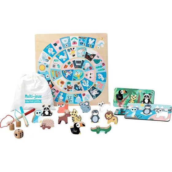 Vilac - 5-i-1 træspil af Michelle Carlslund