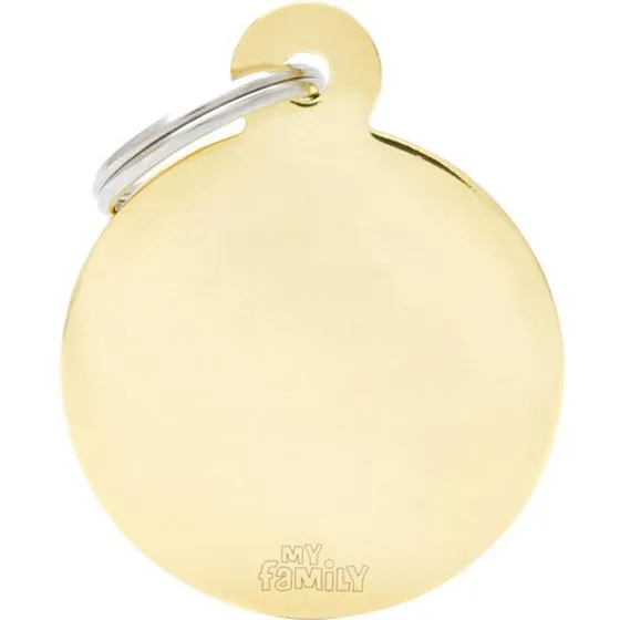 My Family Hundetegn Basic Cirkel - Chrome