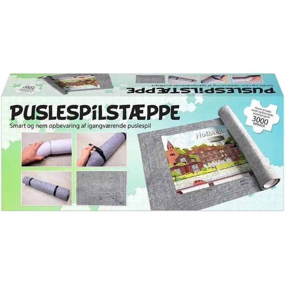 Puslespilsmåtte 500–3000 brikker – rullbart underlag