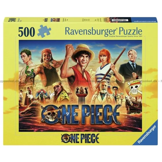 Ravensburger One Piece – Straw Hat Pirates 500 brikker (49×36 cm)
