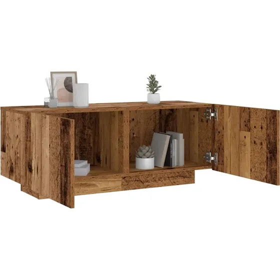 vidaXL Sengeskab Gammelt Træ 100x35x40 cm Konstruktionstræ