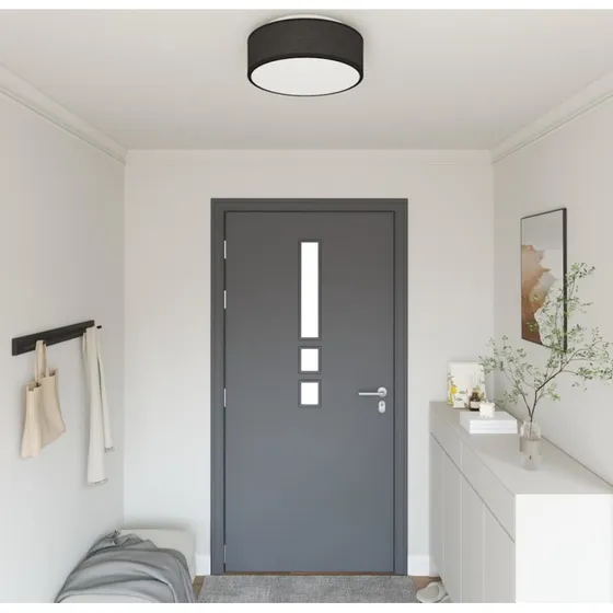 vidaXL Loftlampe Sort 38 x 13,5 cm Stof