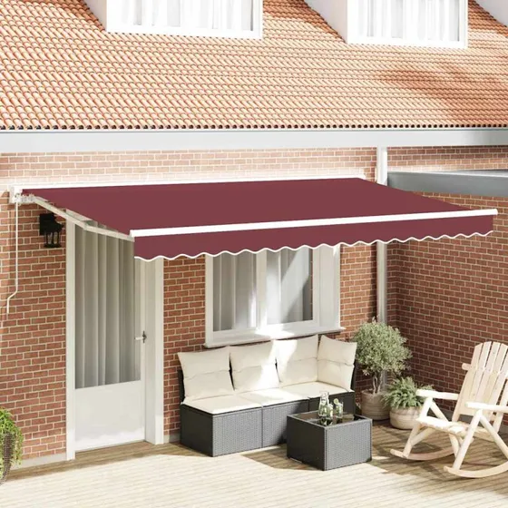 vidaXL Reservedug Bordeaux Rød 4x2 m Polyester