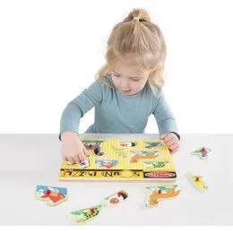 Puslespil med lyd – Kæledyr (2–4 år)